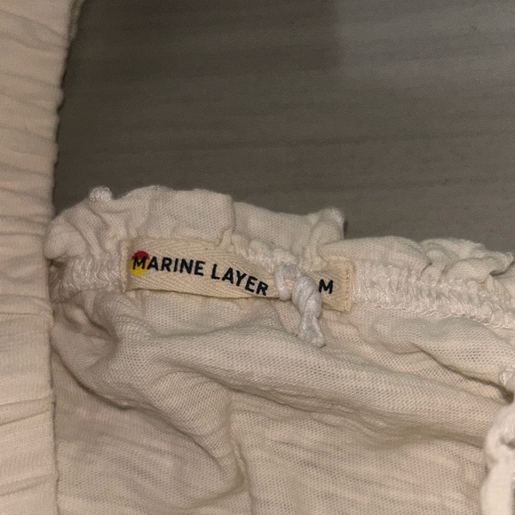 NEW Marine Layer Dylan Smocked Off White Cream Tank - Picture 4 of 5